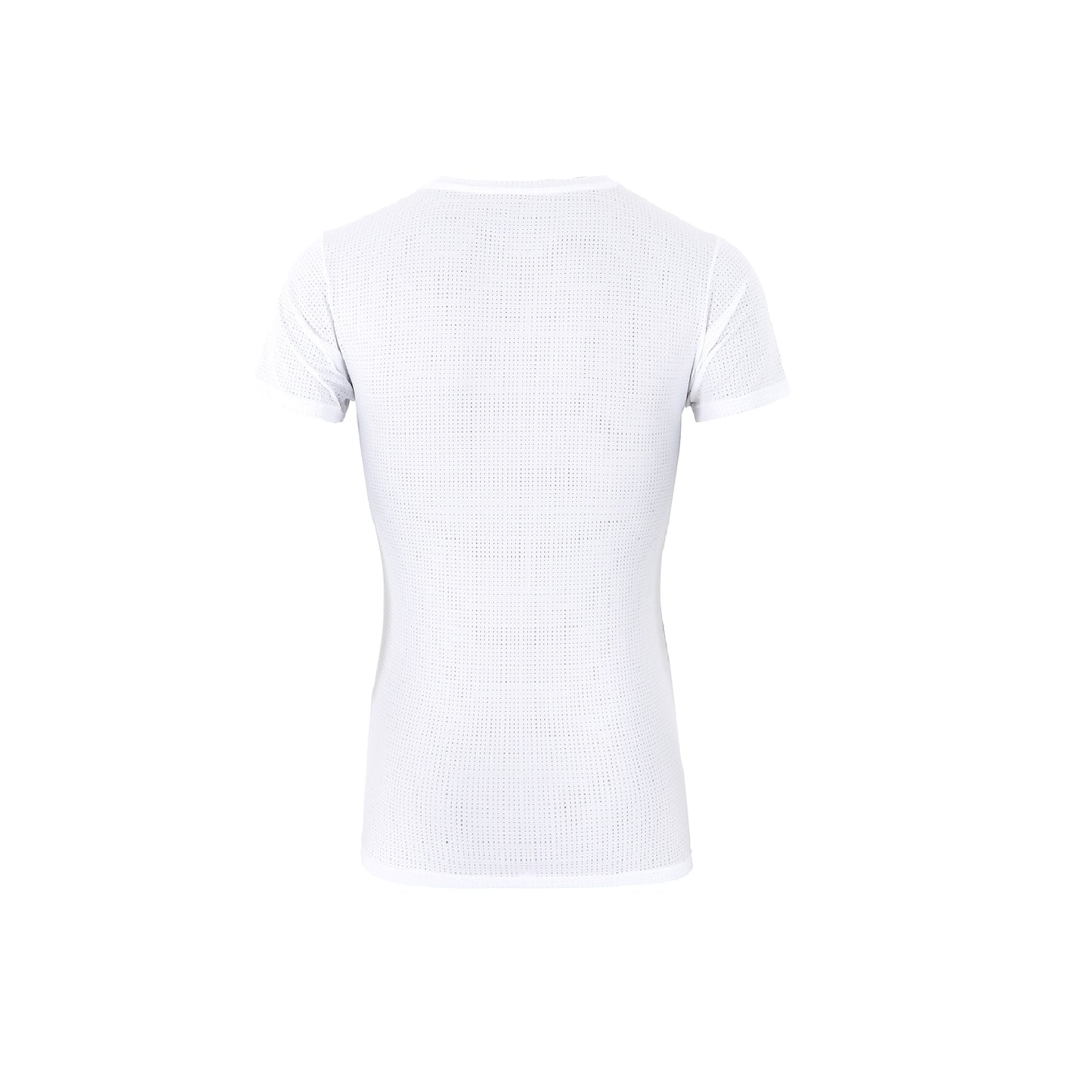 Men's Workout Short Sleeve Dry Fit Top WHITE